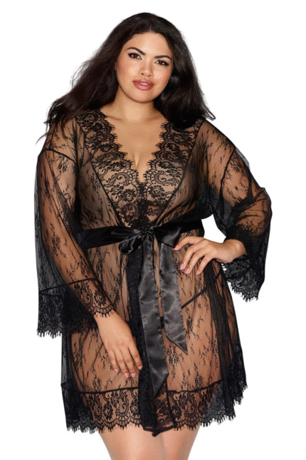 Lace Kimono Plus-1