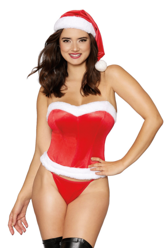 Velvet Santa Bedroom Costume-1