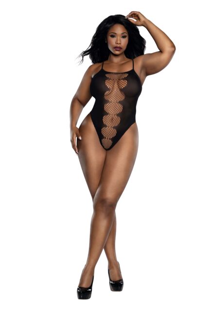Easy Teddy with Fishnet Peek A Boo Plus-1