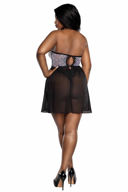 Onyx White and Black Babydoll Plus-2