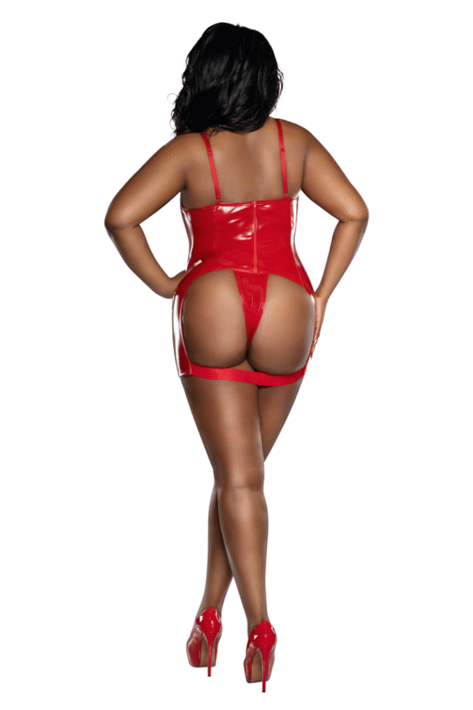 Vinyl Bodycon Set Plus-2