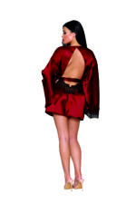 Open Back Robe Ox Blood-2