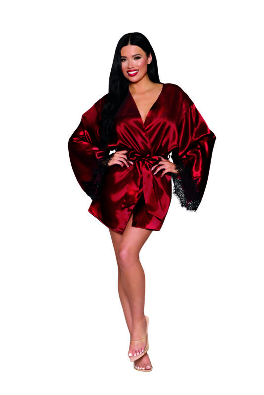 Open Back Robe Ox Blood-1
