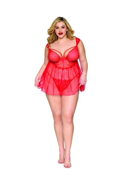 Poinsettia Babydoll Plus-1