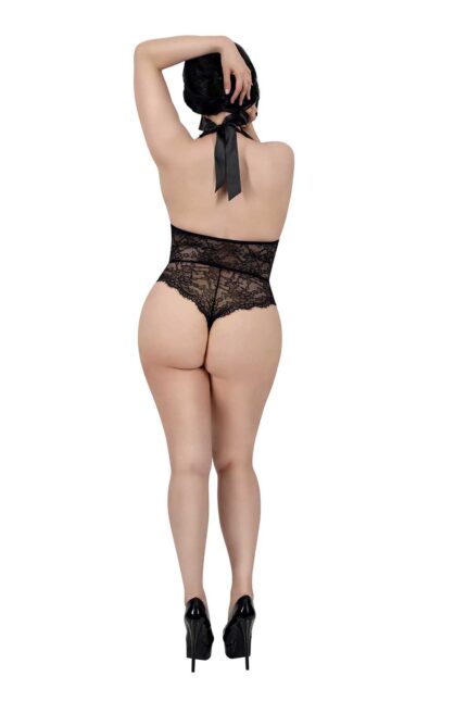 Tiana Lace Teddy Plus Black-2